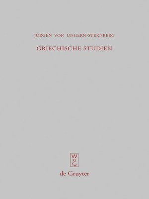 cover image of Griechische Studien